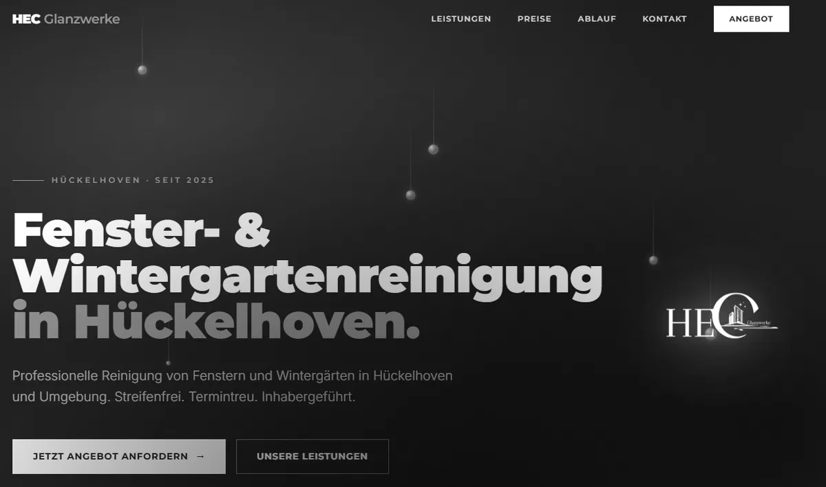 HEC Glanzwerke — Fenster- & Wintergartenreinigung