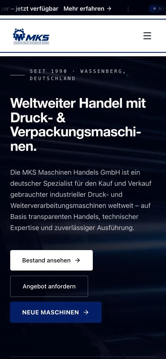 Handy-Ansicht von mks-baal.de